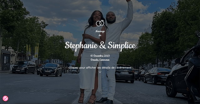 Stephanie & Simplice Wedding Website